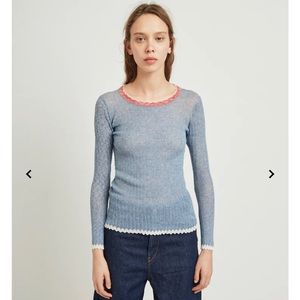 Isabel Marant Etoile Scoop Neck Long Sleeve Top